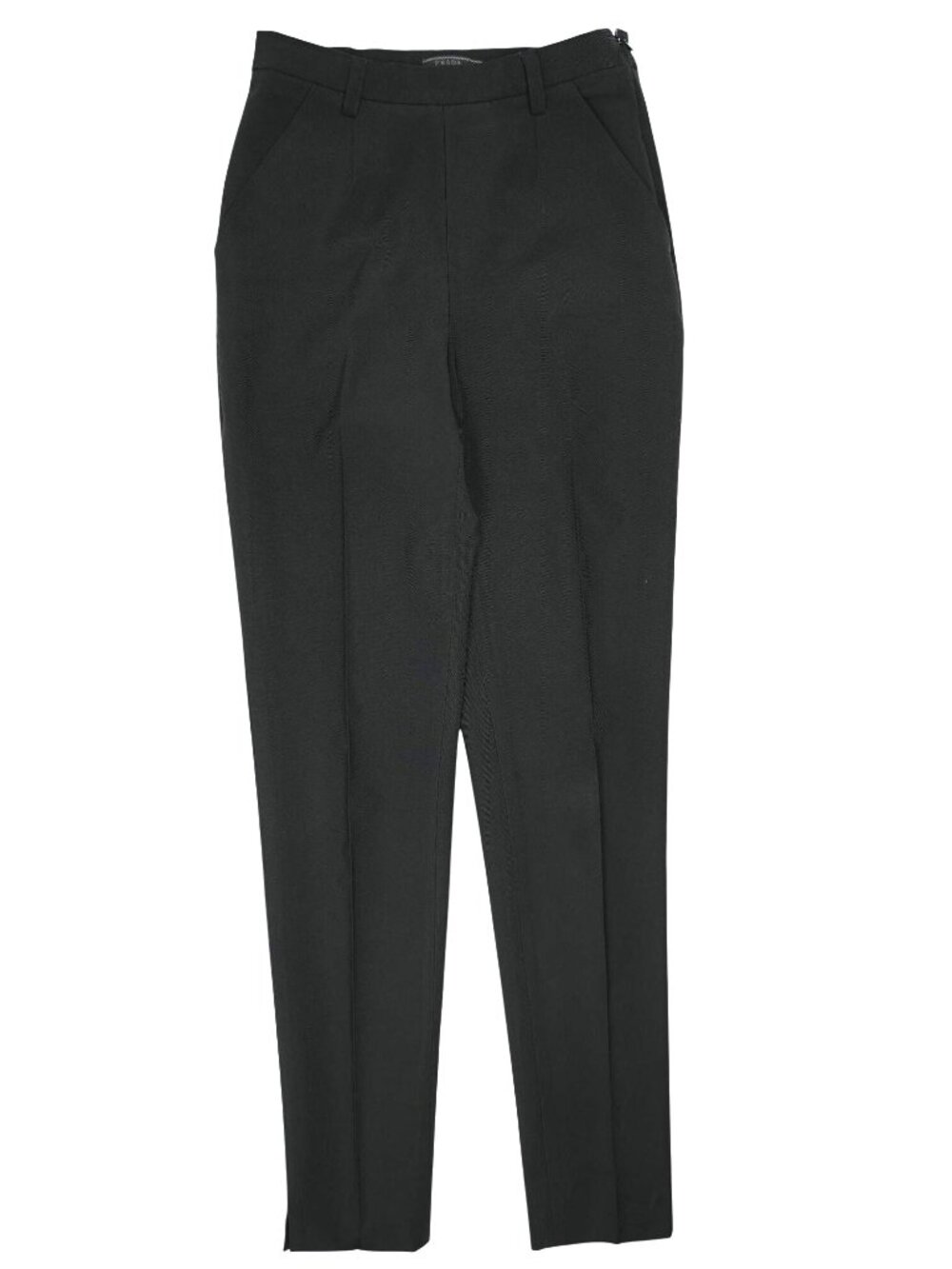 Prada Ankle Slit Trousers in Black - Picture 1 of 12